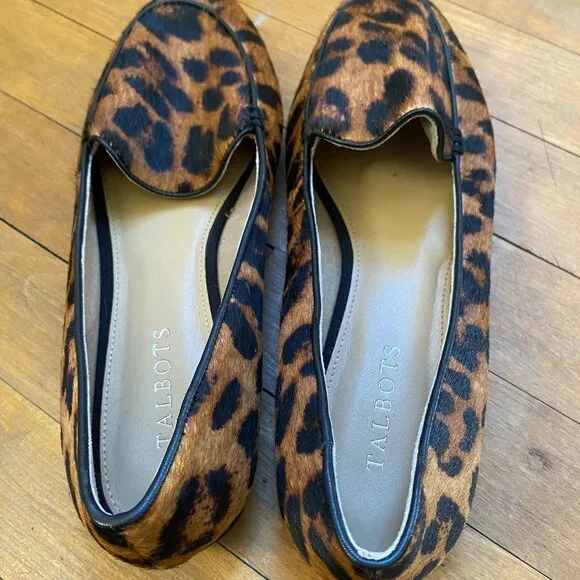 Talbots - Ryan Leopard Haircalf Flats - Picture 5 of 9